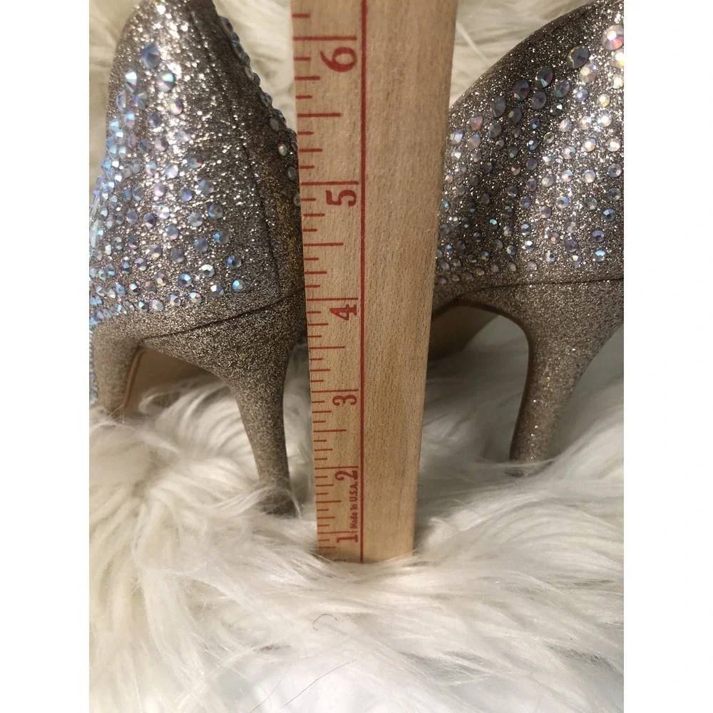 Forever-Women‎ Event 94 Champagne Glitter Stilettoes  PUMP BRAND NEW SIZE 7.5 - Picture 10 of 13